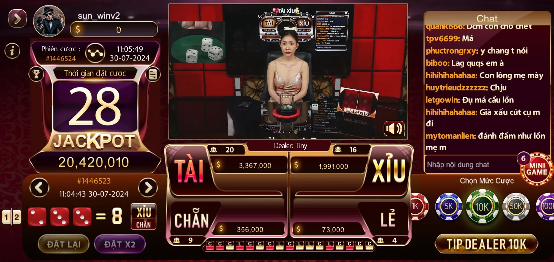 Tài xỉu livetream